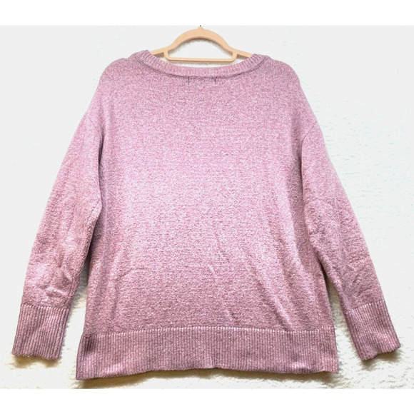 Ellen Tracy Sweater Womens Medium Pink Non Itch Pullover Knit Mulberry WEDIRU - Picture 2 of 11